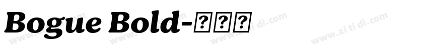 Bogue Bold字体转换